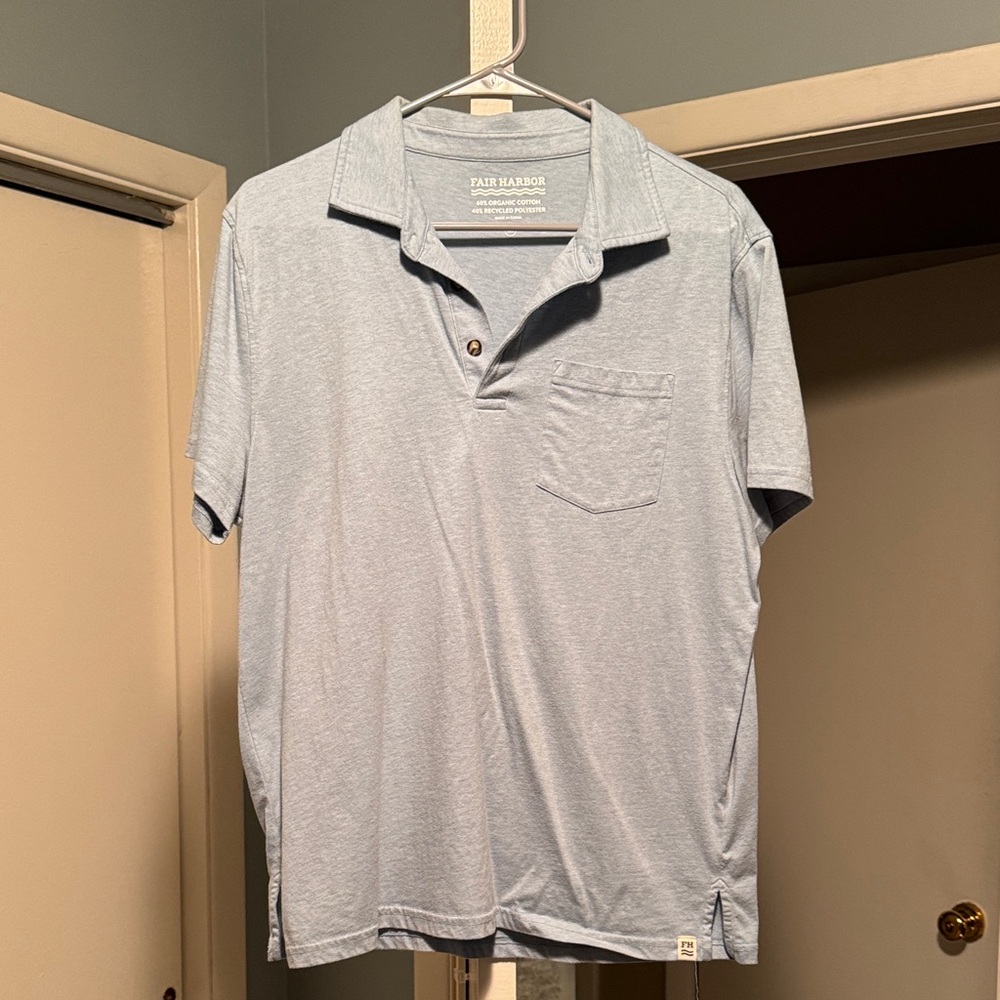 Fair Harbor Men's Sky Blue Polo Shirt